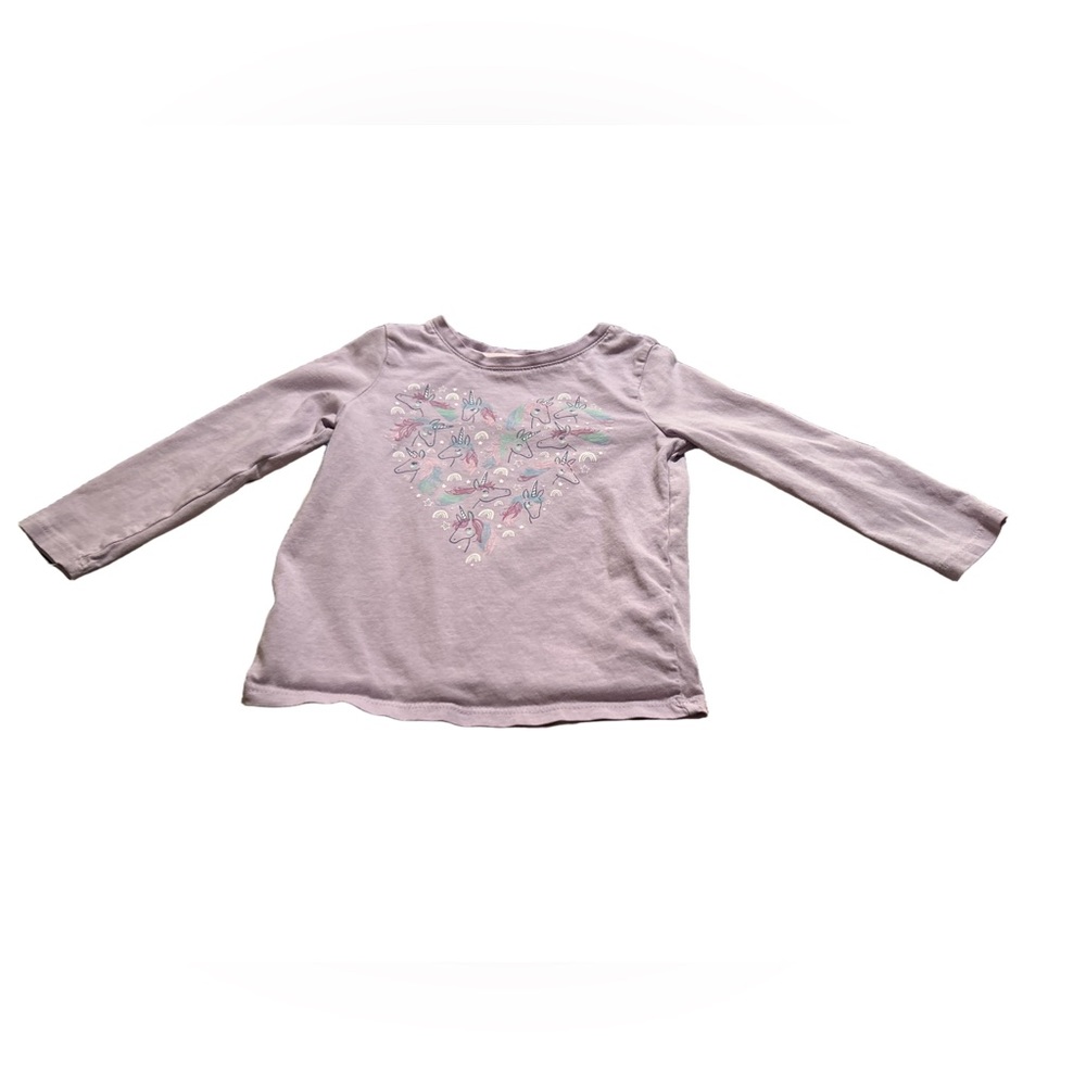 George Purple Long Sleeve Unicorn Shirt Size 3T